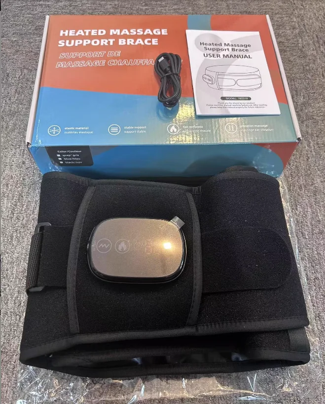 

Электрический нагревательный массажный пояс Многофункциональный эластичный поддерживающий пояс для живота Красный нагревательный пояс