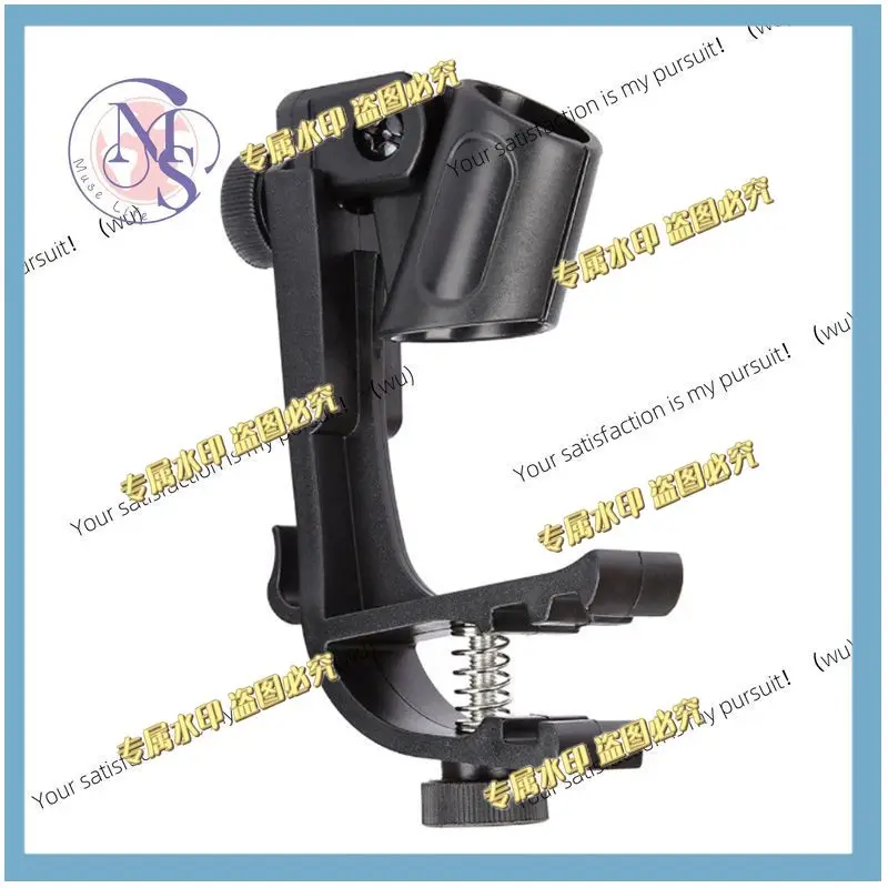Microphone Stand, Adjustable Clip, Edge Shock Stand for Drums, for Performances
