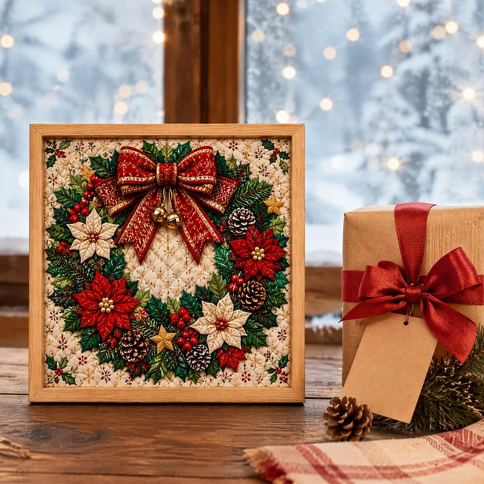 Art Craft With Paper - Kit de manualidades navideñas con tela,