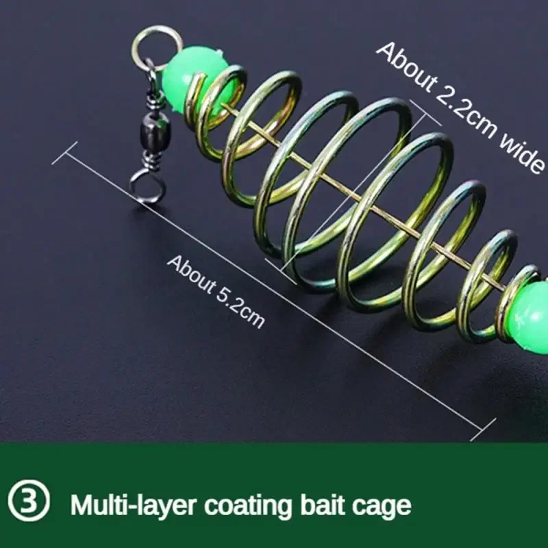 Fishing Net Luminous Bead Netting Sea Fish Net Sticky Trap Mesh Throwing Net Fishing Tackle Spring Fishing Feeder Trap Tools