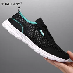 Zapatillas ligeras transpirables hombre – Calzado mesh exterior deportivo