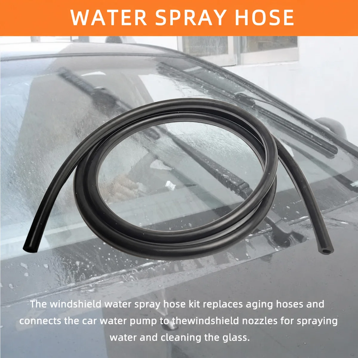 Yitong 1/2/3/4M Universal Car Windshield Washer Water Spray Hose With Connector Joints Wiper Fluid Tube Replacement Accessories