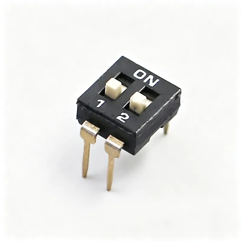 5PCS DIP Switch Toggle Switches 2.54mm 1P/2P/3P/4P/5P/6P/8P/10P Black 2.54MM SMD Switch Gold Plated Pin