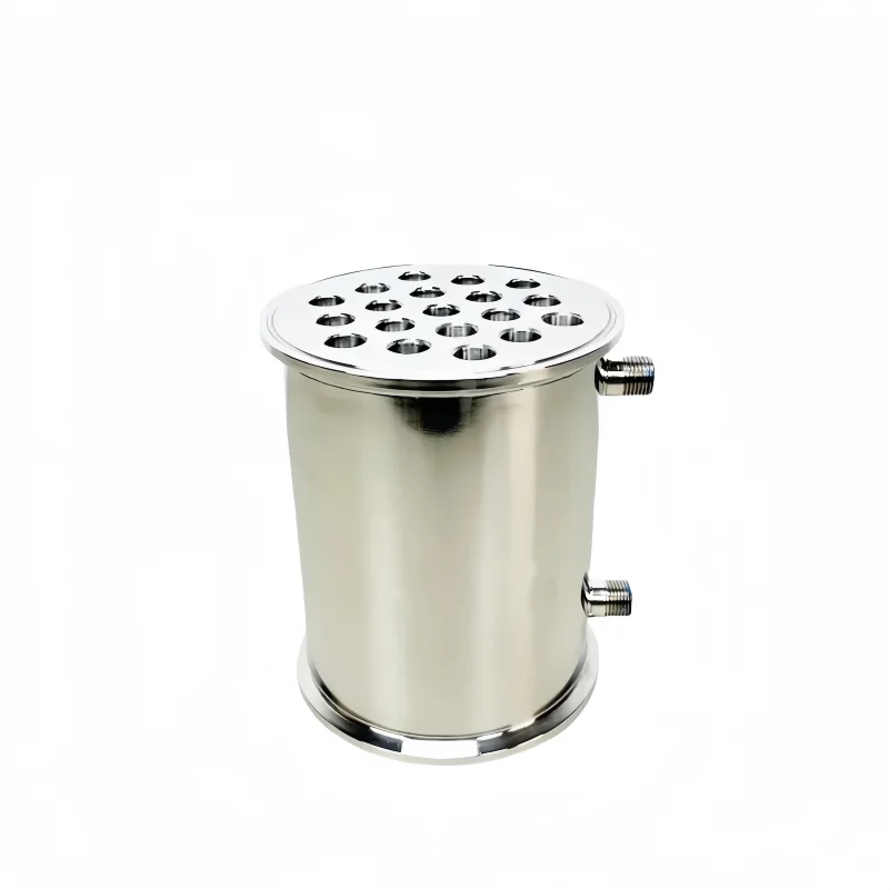 

6 дюймов, диаметр 166,7 мм, санитарный дефлегматор с наружной резьбой 1/2 дюйма, рефлюкс, конденсатор дистилляции, 19 труб внутри, длина 200 мм, SS304