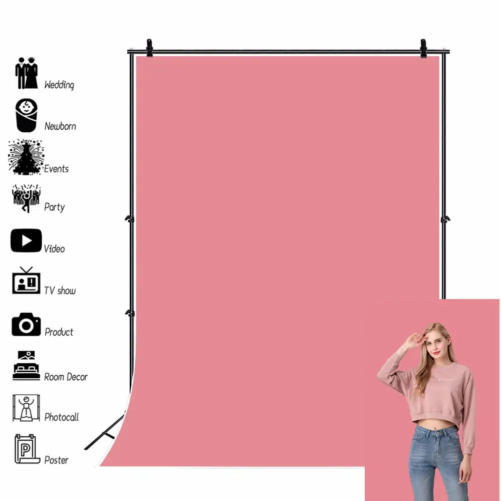 Professional Solid Color Backgrounds for photographs Birthday Party Wedding Baby Kids Adult Portrait Photo Backdrop Photo Studio