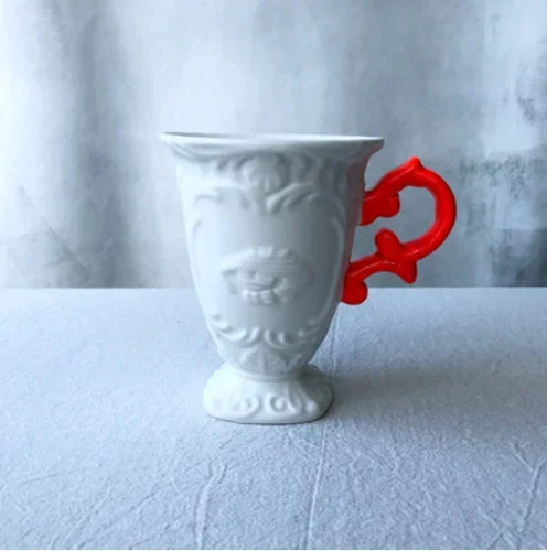 طقم شاي القهوة السيراميك على الطراز الباروكي الإيطالي وعاء إبريق الشاي #5