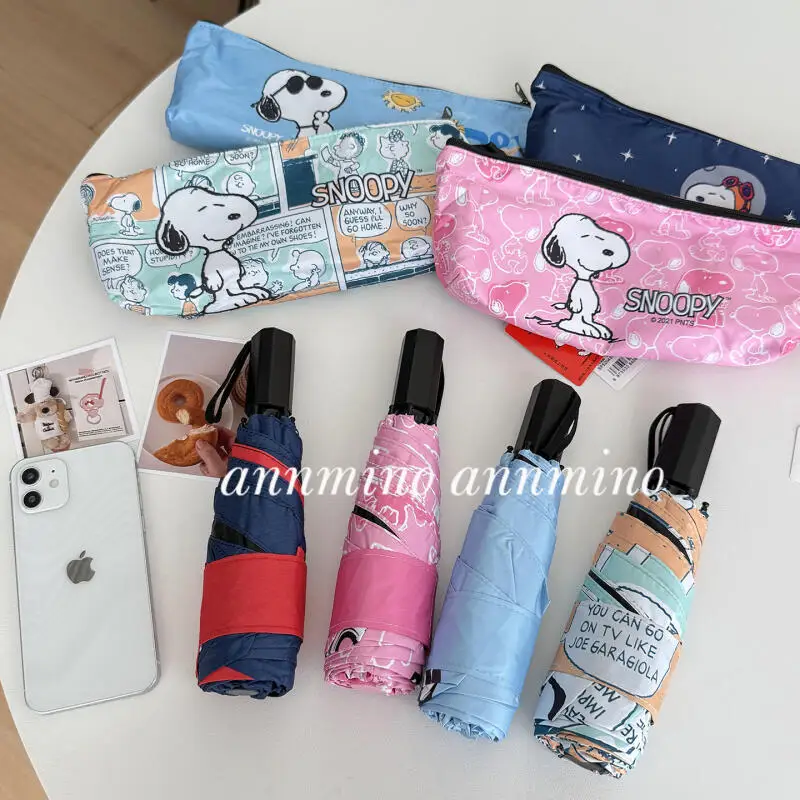 Snoopy Umbrella Kawaii Girl Cartoon Lightweight 50% Off Sun Umbrella Rain and Rain Dual Use Sunscreen Umbrella Portable Umbrella view 3