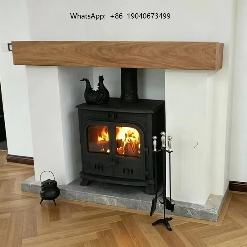 Direct Sale Customized Hanging Stone Fireplace with Contemporary Design for Hotel Villa Apartment Heating   h003