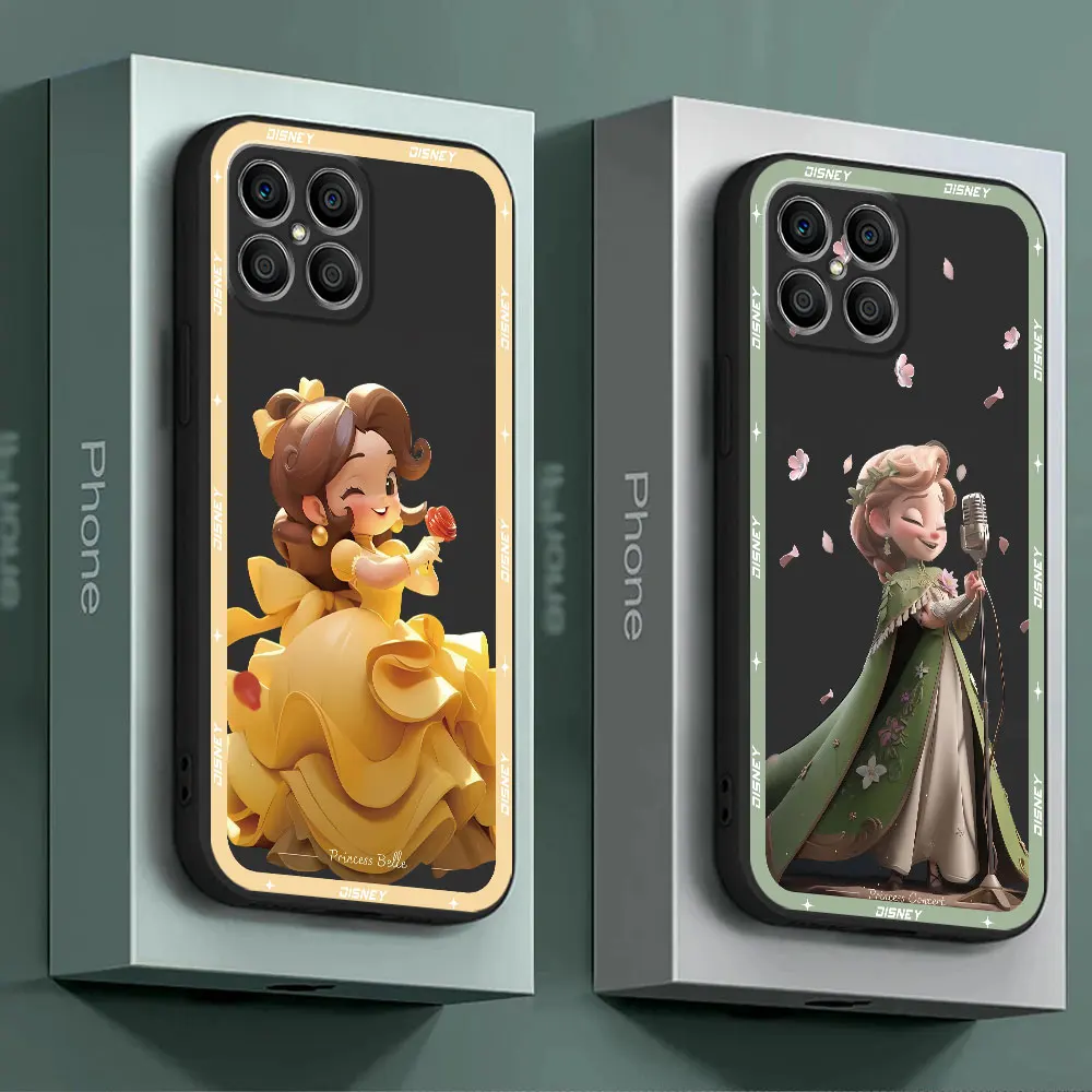 Disney cute Princess Case for Honor X8a 90 Pro 8X X9a X7 X8 70 X6a X6 Magic5 Lite Magic5 Cover Bumper Funda Silicone