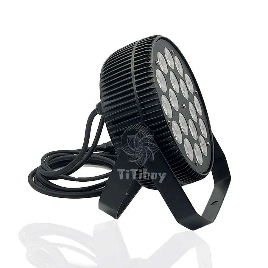 No Tax 32Pcs Aluminium Flat Par 18x12w 4w1 Alloy Par Led Slim Par 18x18W RGBWA UV Wash Light Professional Dj Par For Disco Hotel