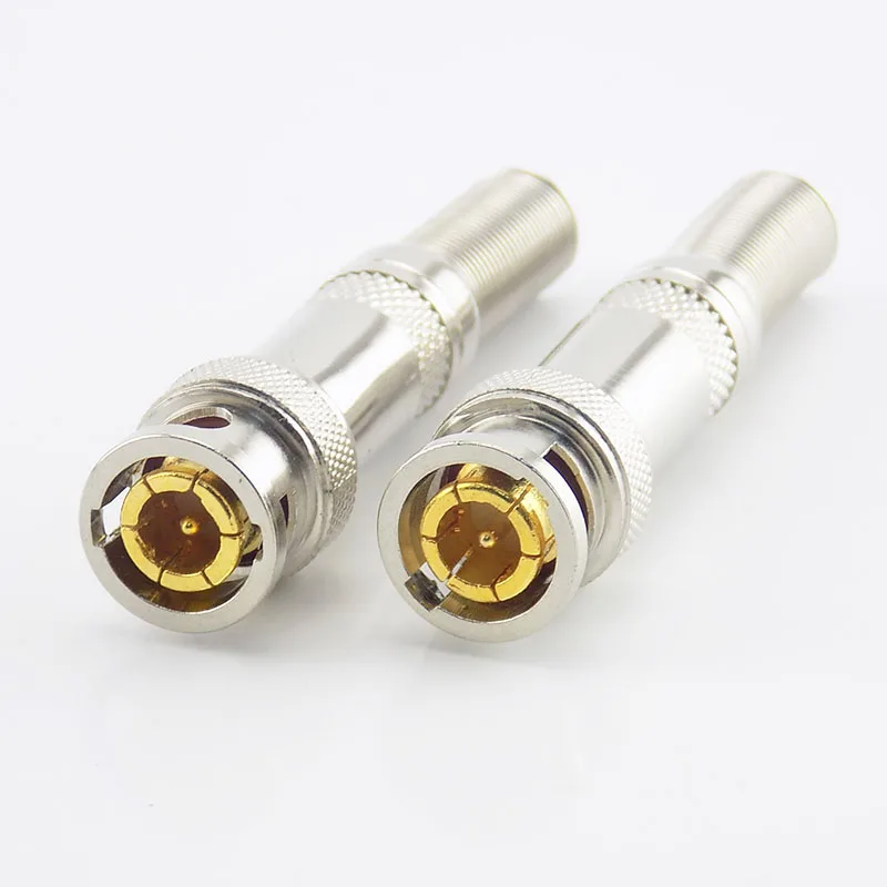 10pcs CCTV Male BNC Connector Plug For Twist-on Coaxial RG59 Cable For Video Camera Accessories System A7