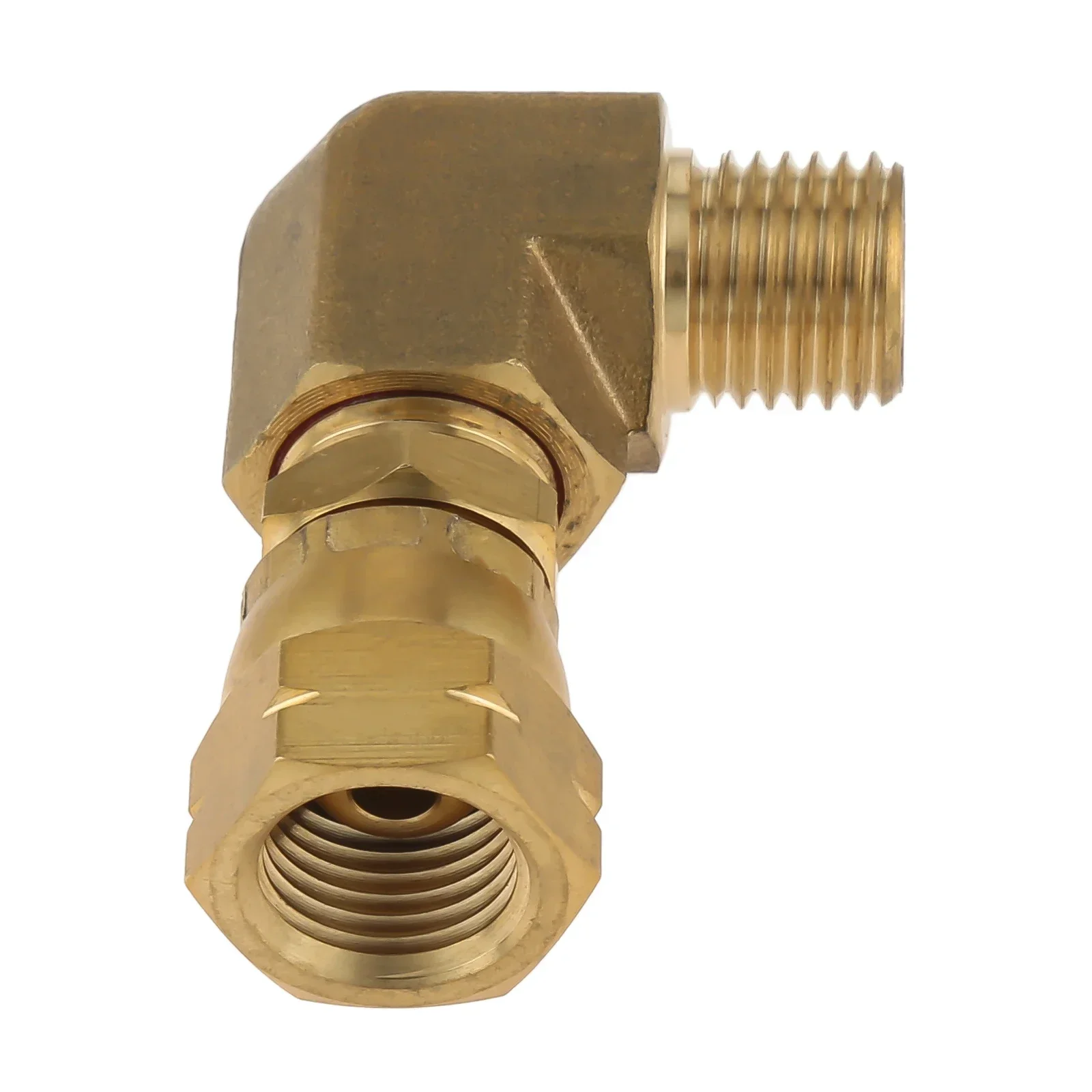 1pc Brass Gas Connection 90 Degree Angle Elbow 1/4 Inch Left Hand Thread LPG Cooker Hose Adapter Connector for Gas Stove/Bottle