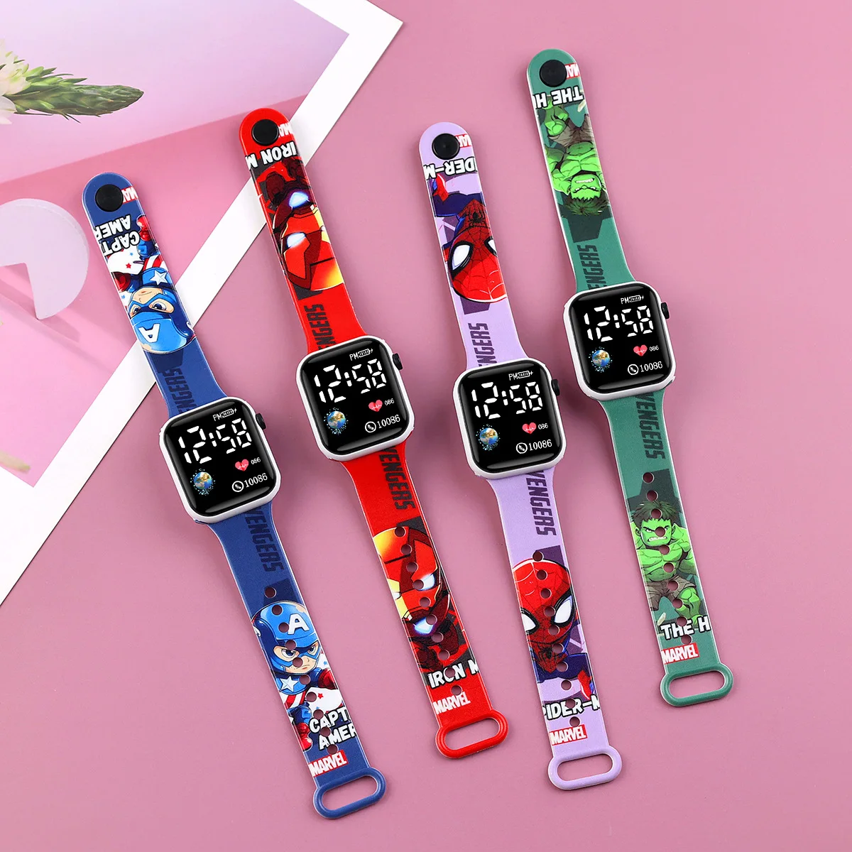 

Новые детские часы с рисунком Человека-паука для девочек, цифровые часы для девочек, Niña Reloj, женские часы Relógio Infantil ﻿