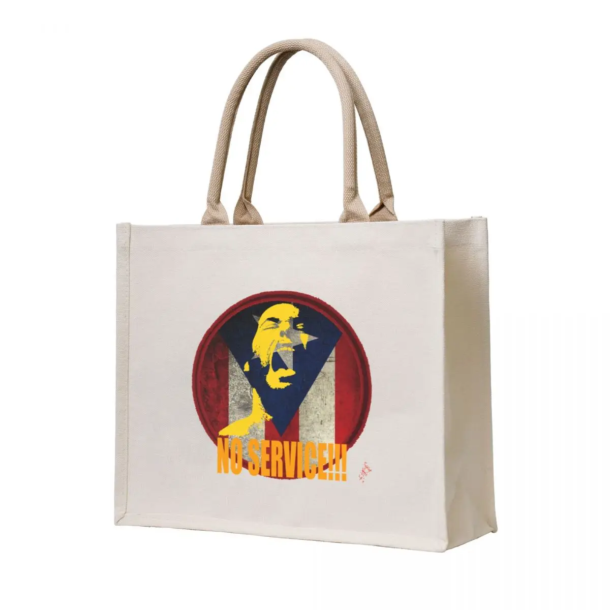 

NO SERVICE!!! by Swoot - Black Apparel Tote Bag Portable shopping bag Gift bag cloth woman