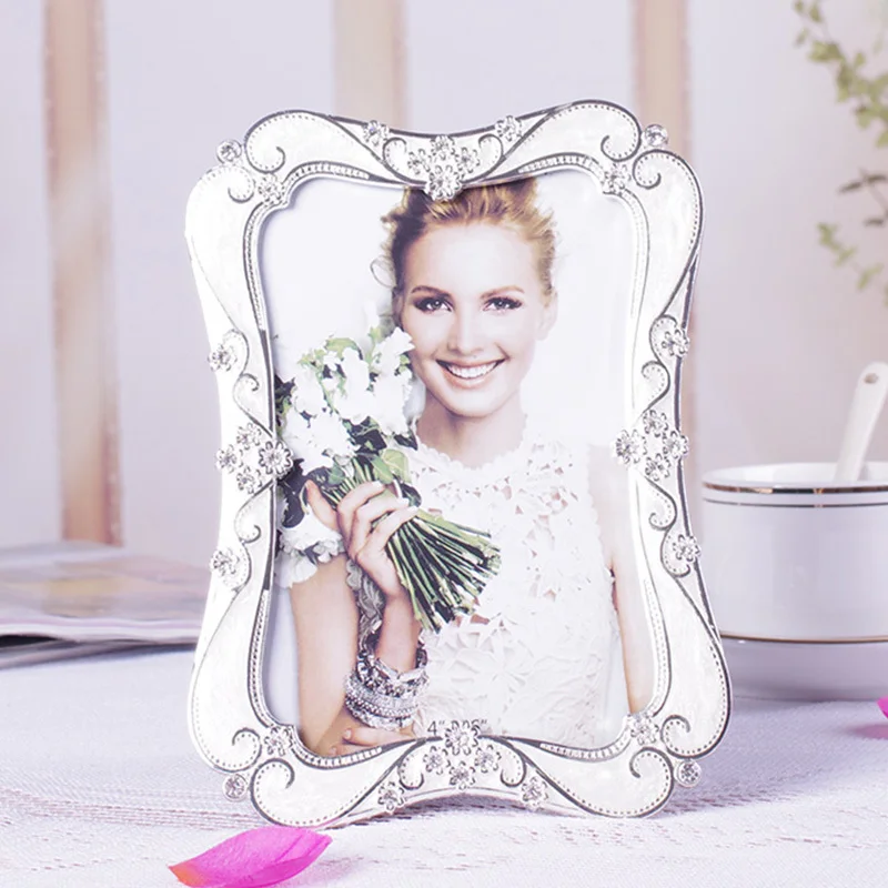 الرجعية سبيكة إطار الصورة 6/7/10 بوصة قلادة حديدية غرفة المعيشة غرفة نوم سطح المكتب ديكور الزفاف الأسرة صورة #5