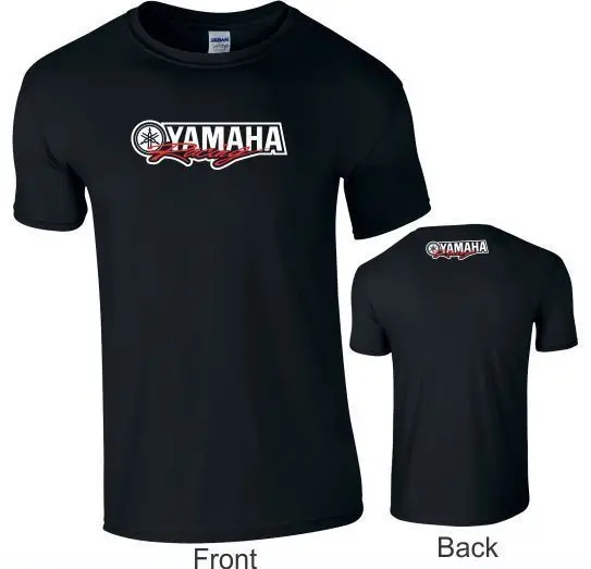 

YAMAHA RACING LOGO T SHIRT SHORT SLEEVE COTTON LOGOS ON FRONT Men Fashion Street Hip-hop Rock Short-sleeved Women