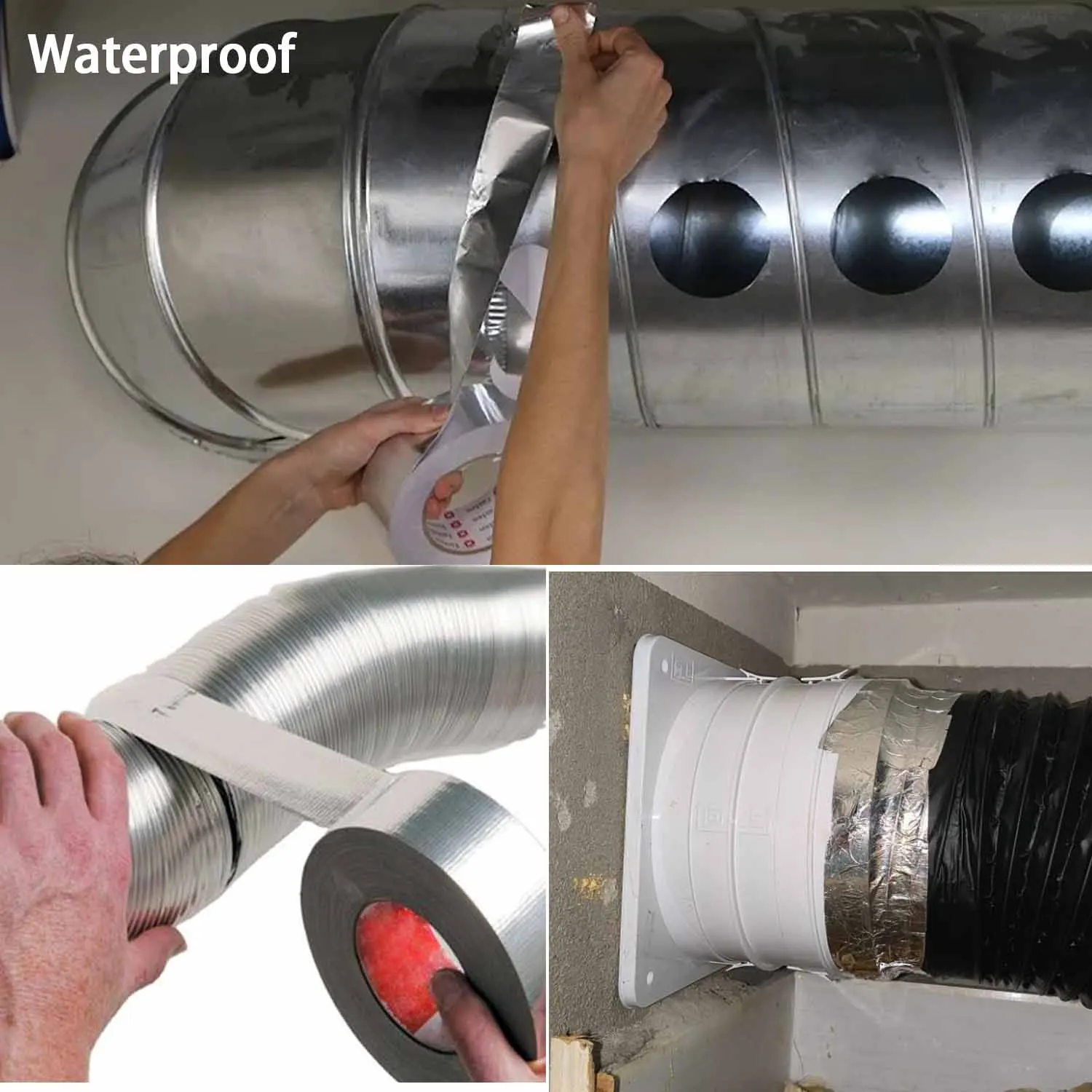 10/20M Silver Duct Tape, Waterproof Heavy Duty Duct Tape, Duct Tape Multipack for Arts Home Office School DIY Craft