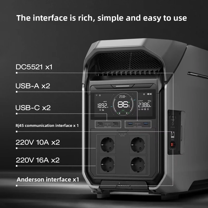 Pro 3 [4096WHShu 4000W] EU European mobile outdoor power supply