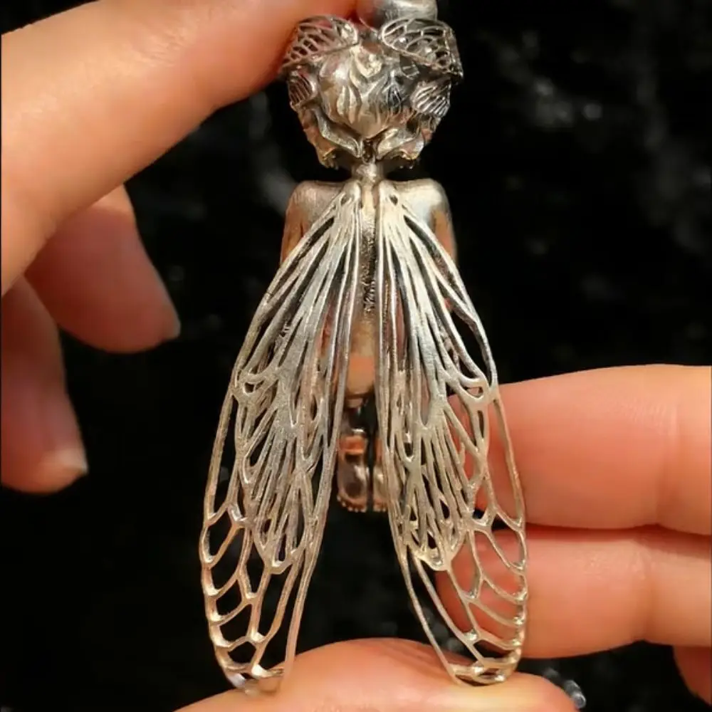 New Alloy Silent Angel Pendant Silver Charm Pendant Cute Jewelry Accessories for Friends Birthday Gift