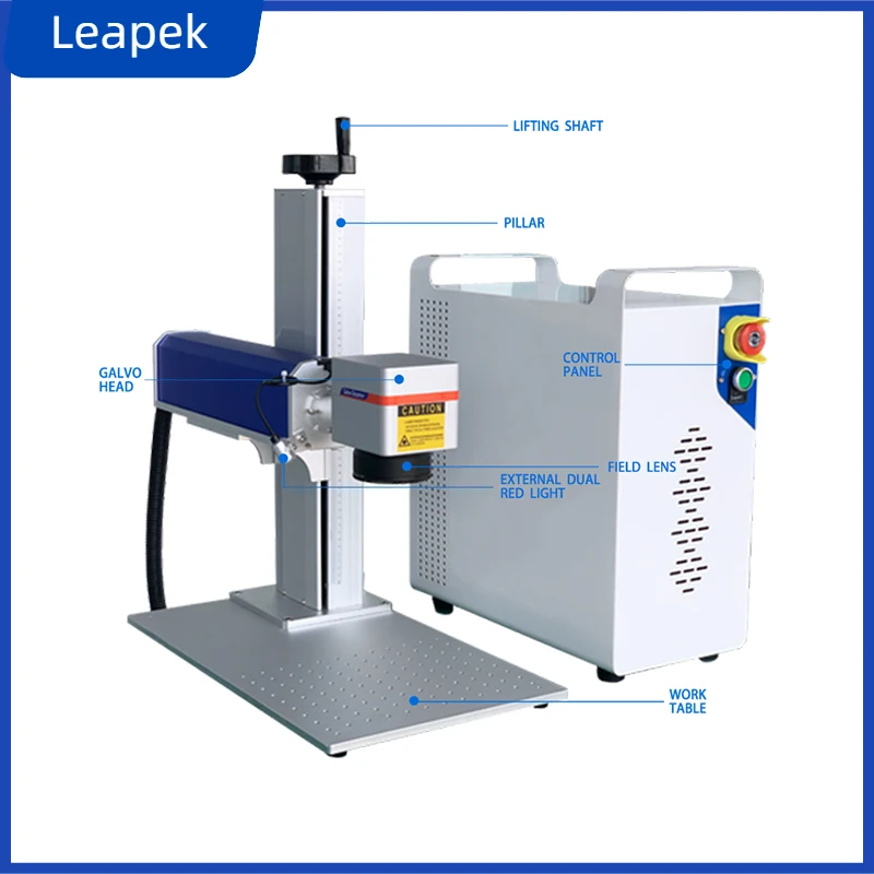

20W 30W 50W 60W 80W 100W Fiber Laser Marking Machine for Metal & Non-Metal Engraving and Cutting
