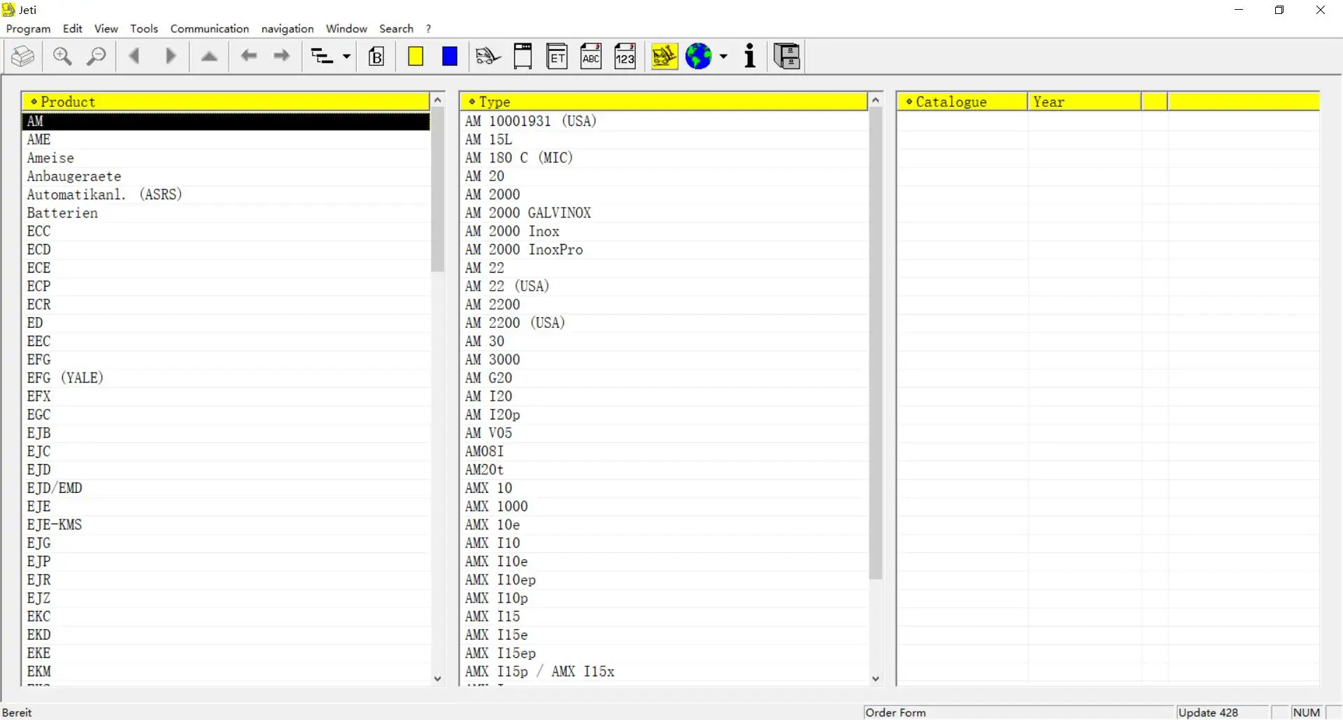 JETI ET v4.36 U428 Forklift Spare Parts Catalog for Jungheinrich Update To 428 never expired