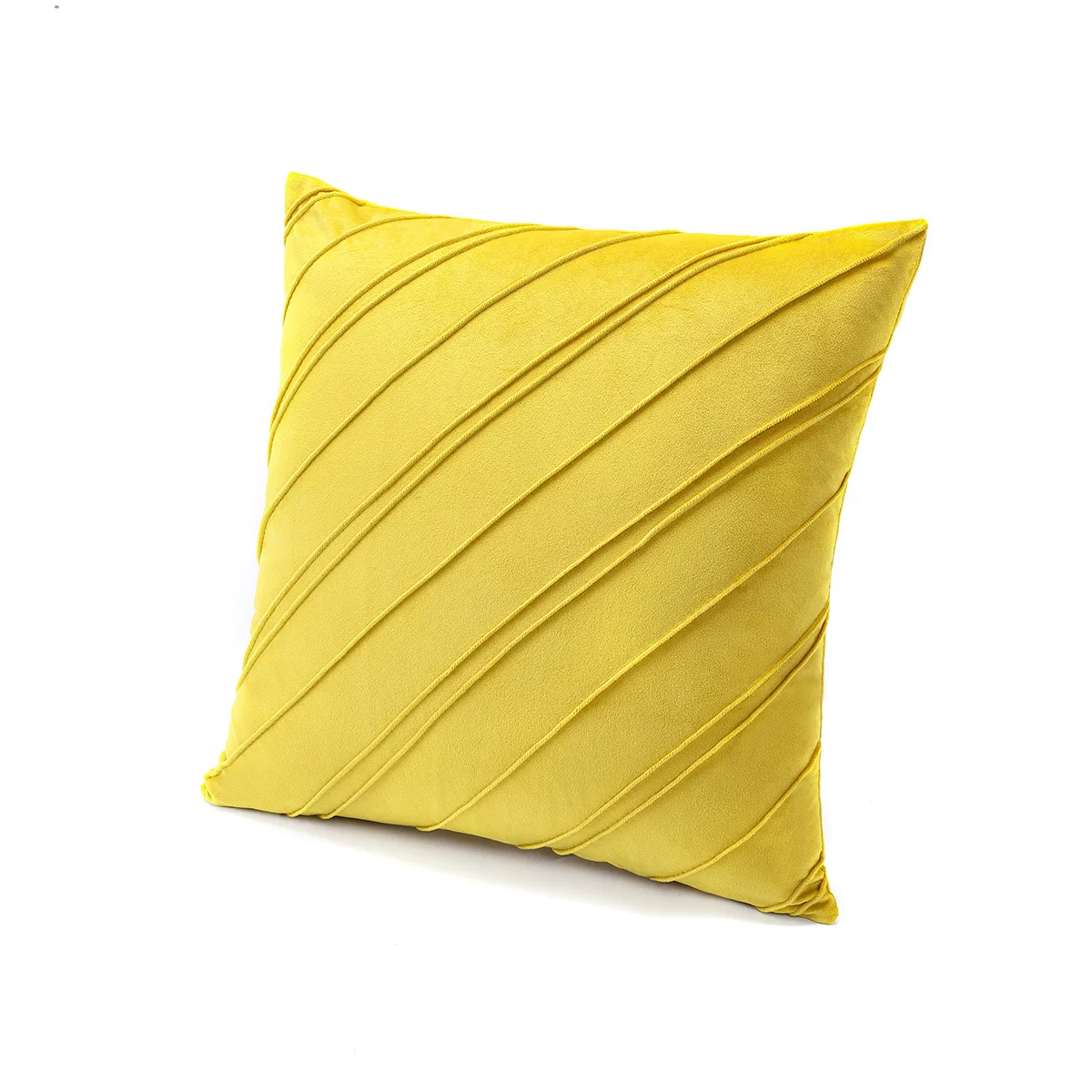 1PC Solid colour velvet plaid pillow set sofa cushion office lumbar cushion lumbar protection Dutch velvet bedside cushions