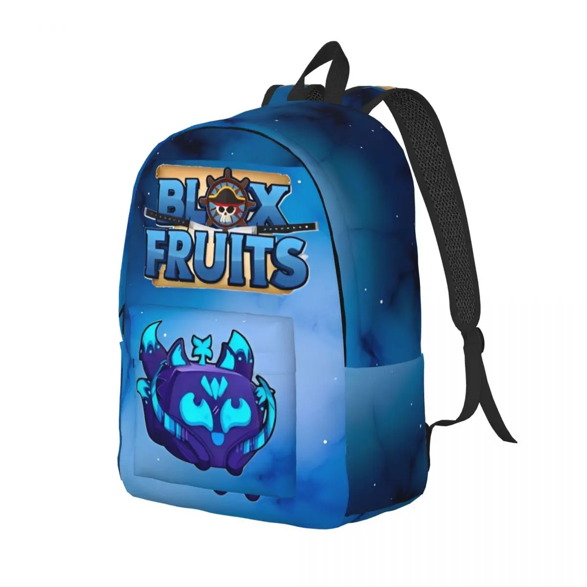 Blox Fruits Gaming Game Backpack Middle High College School Student Robloxx Bookbag Teens Canvas Daypack Outdoor