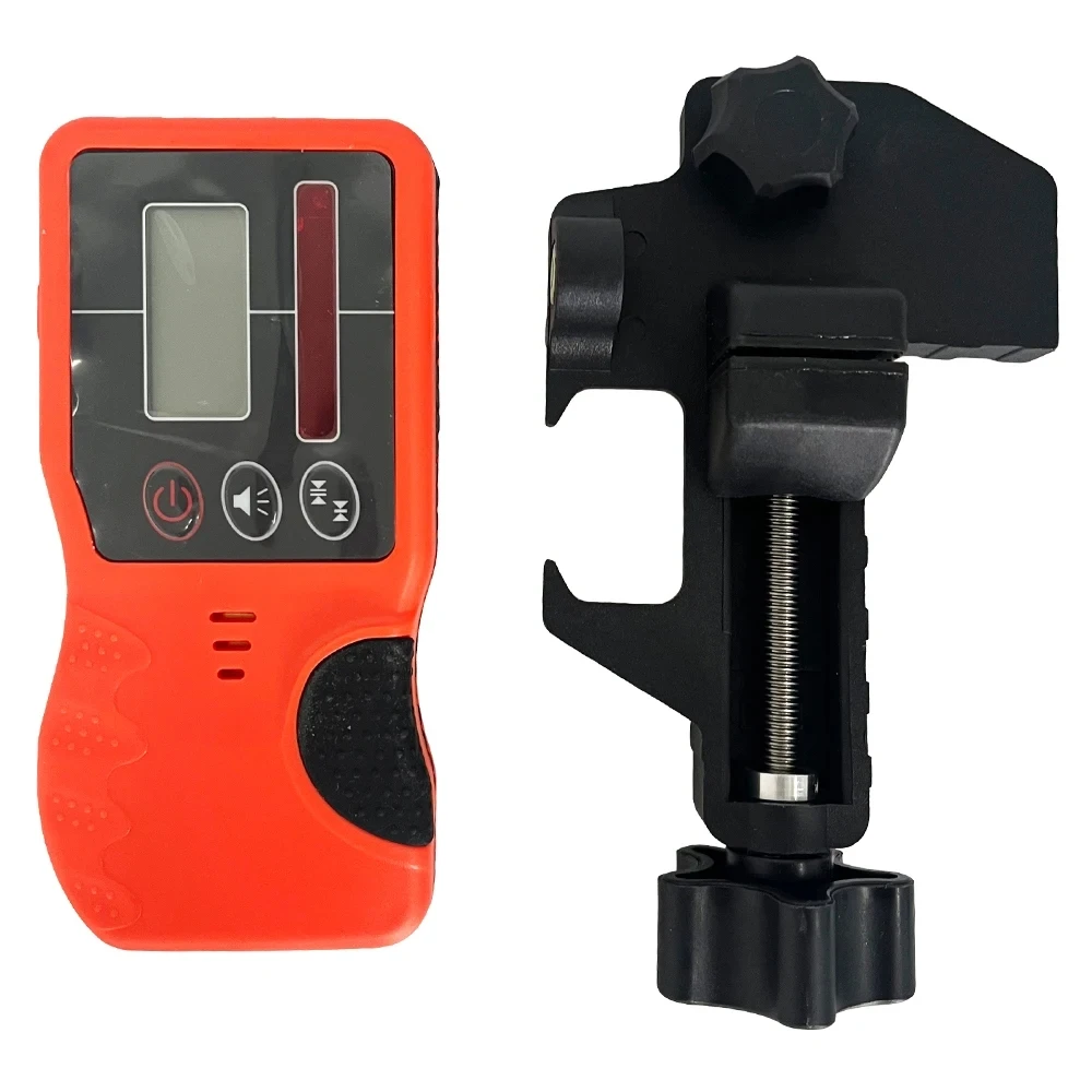 Red Receiver Of Self-Leveling Rotary Laser Level Ourdoor Rotating Laser Level Detector With Heavy-Duty Clamp