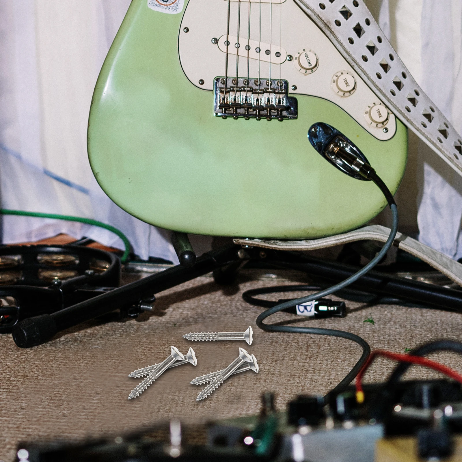 

Guitar Pickup Screws Electric Bass Mounting Installation Accessories Metal Hardware Replacement Parts Practical Gifts Durability