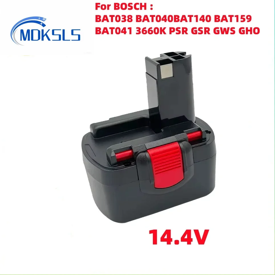 14.4V 12800mAh Power Tools NI-CD Battery for Bosch BAT038 BAT040 BAT140, PSR 14.4VE-2 GSR 14.4V GDS 35614 BAT041