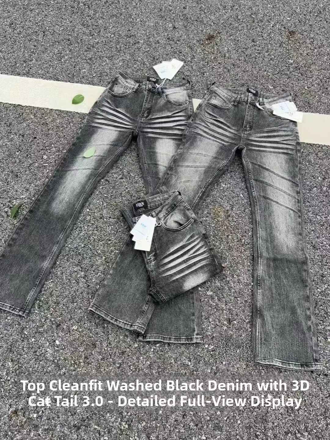 

Jex Strongest Black Bull 3D Jeans Men's Slim Fit Long Trousers Trendy Cleanfit Style Casual Wear Winter Season Jeans