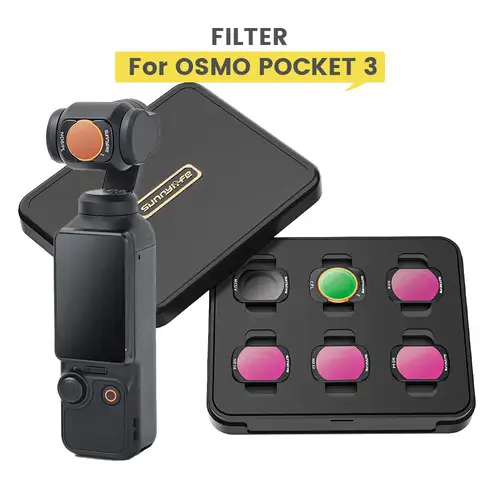 Nuevo juego de filtros de lente de cámara para DJI Osmo Pocket 3 ND8/16/32/64 /PL/Filtro de lente UV para accesorios de bolsillo 3