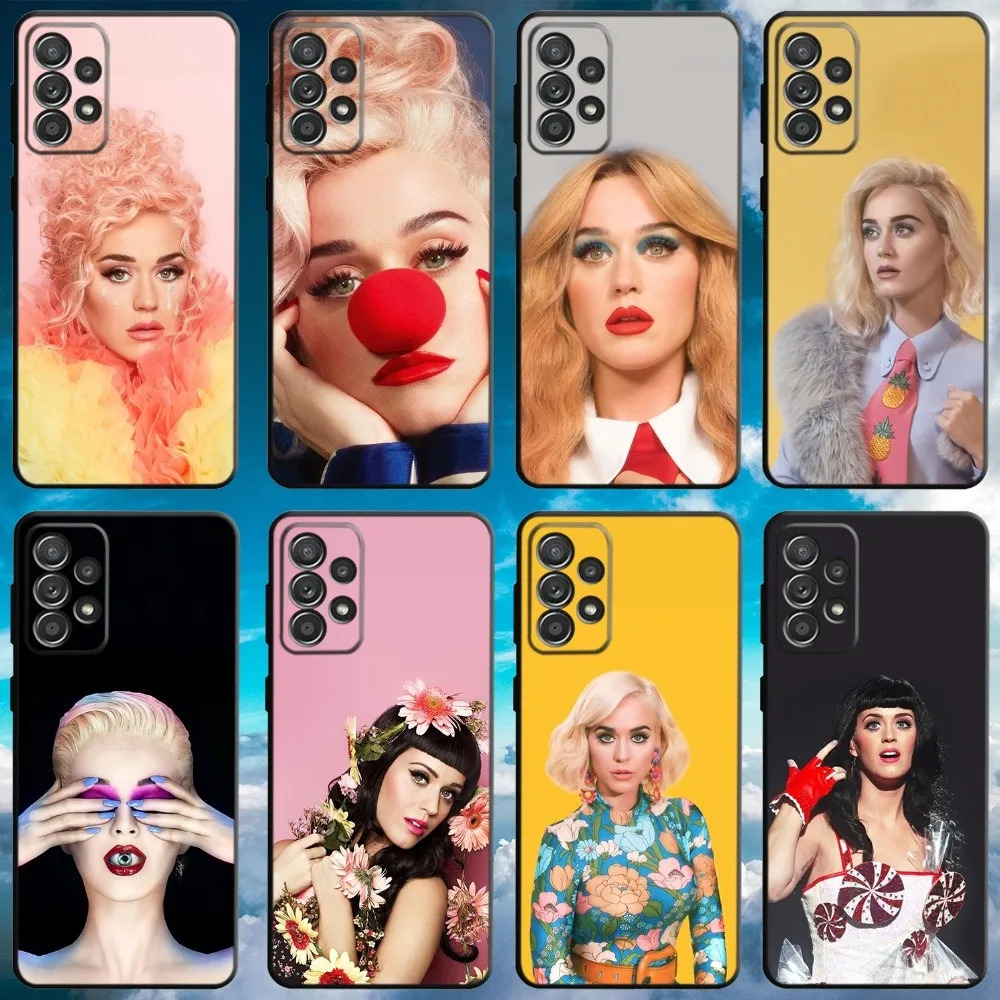 Singer K-Katy Perry Phone Case For Samsung S21,S22 Ultra,S20,S30 plus,S22 plus,S23,S30 ultra 5G Soft Black Cover