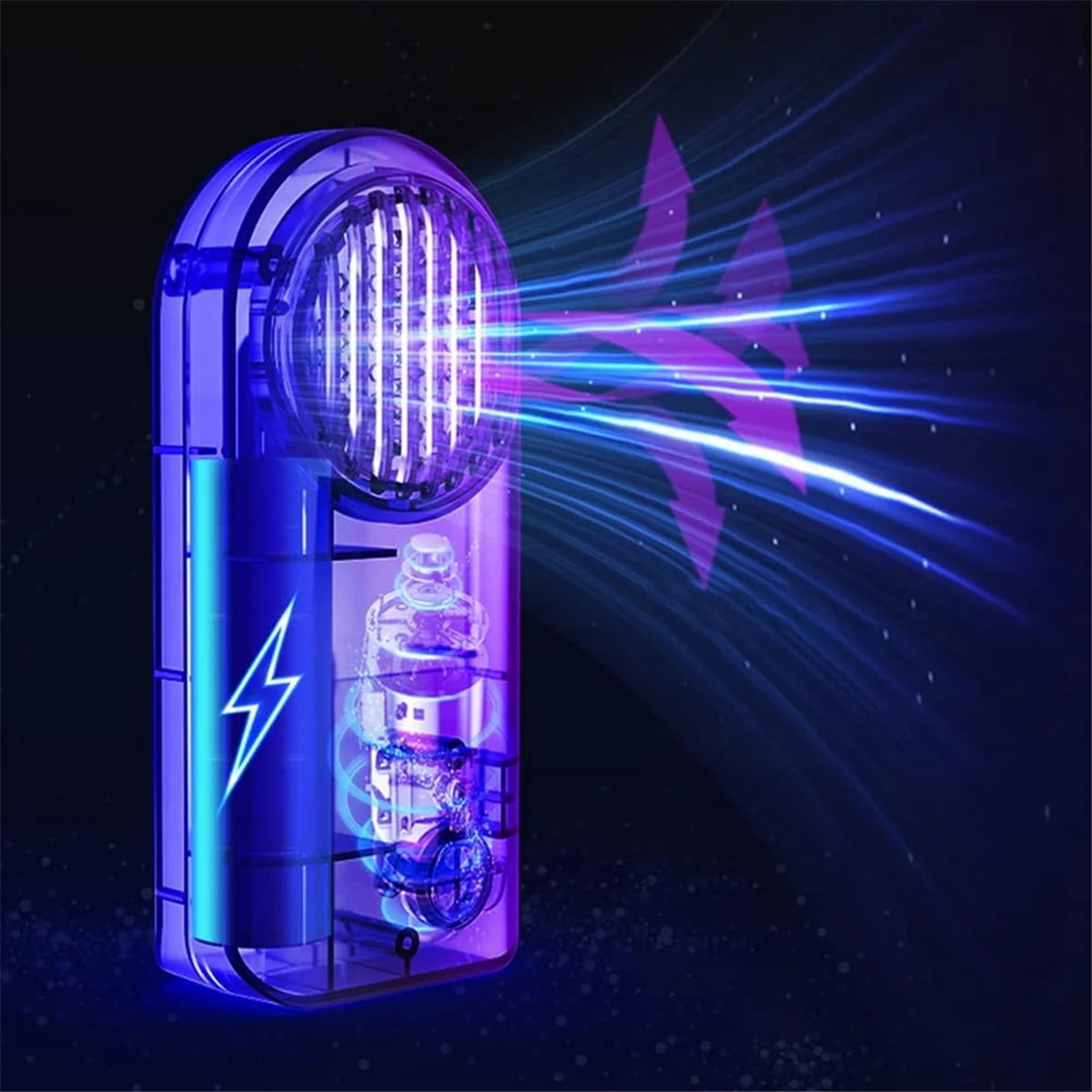 AB01 مزيل رائحة السيارة الإلكترونية الذكية المنزلية الثلاجة مزيل الرائحة تنقية الذكية USB مزيل الروائح الكريهة رمادي #4