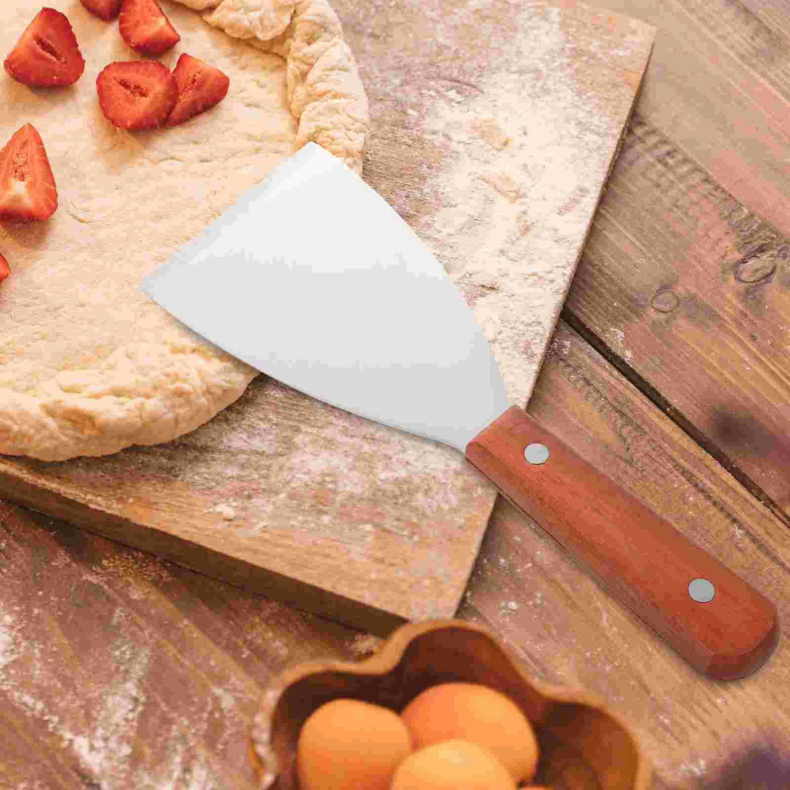 

2 PCS Dough Scraper Stainless Steel Household Barbecue Small Skewer Triangular Steak