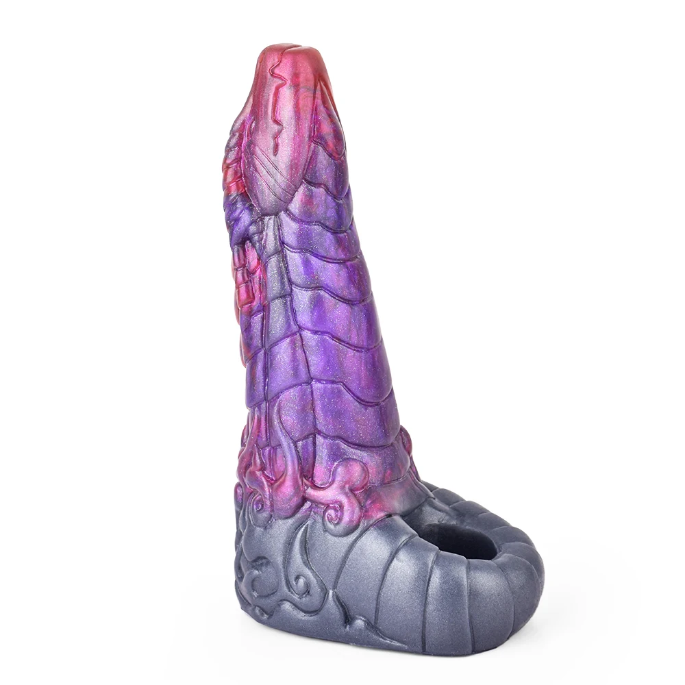 FAAK Dog Knot Penis Sleeve Large Silicone Fantasy Dragon Sheath Cock Enlargement & Extender Hollow Dildo Sex Toys For Men