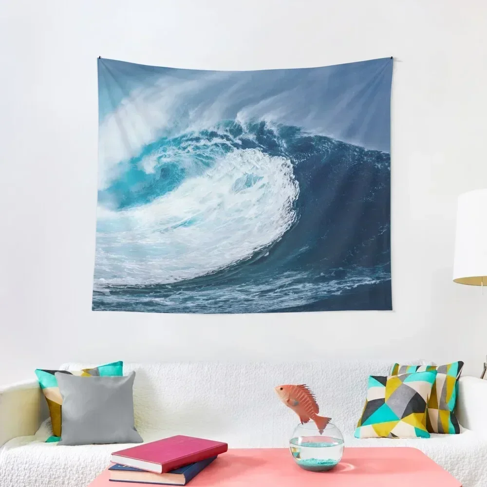 

Breaking Wave surfing surf Beach Waves Water Wave Ocean Coastal Tapestry Home Decorators Room Decorating Aesthetic Tapestry