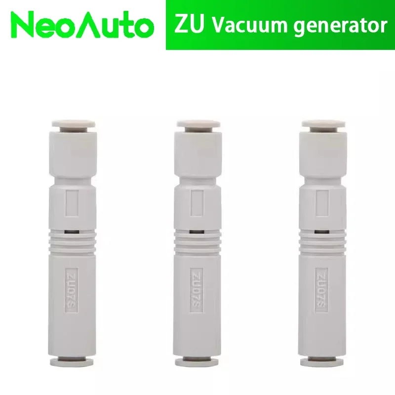 ZU Vacuum Generator Pneumatic Vacuum Fitting ZU05S ZU07S ZU05L ZU07L Tubular Negative Pressure Generator 6mm Pipe Vacuum Ejector