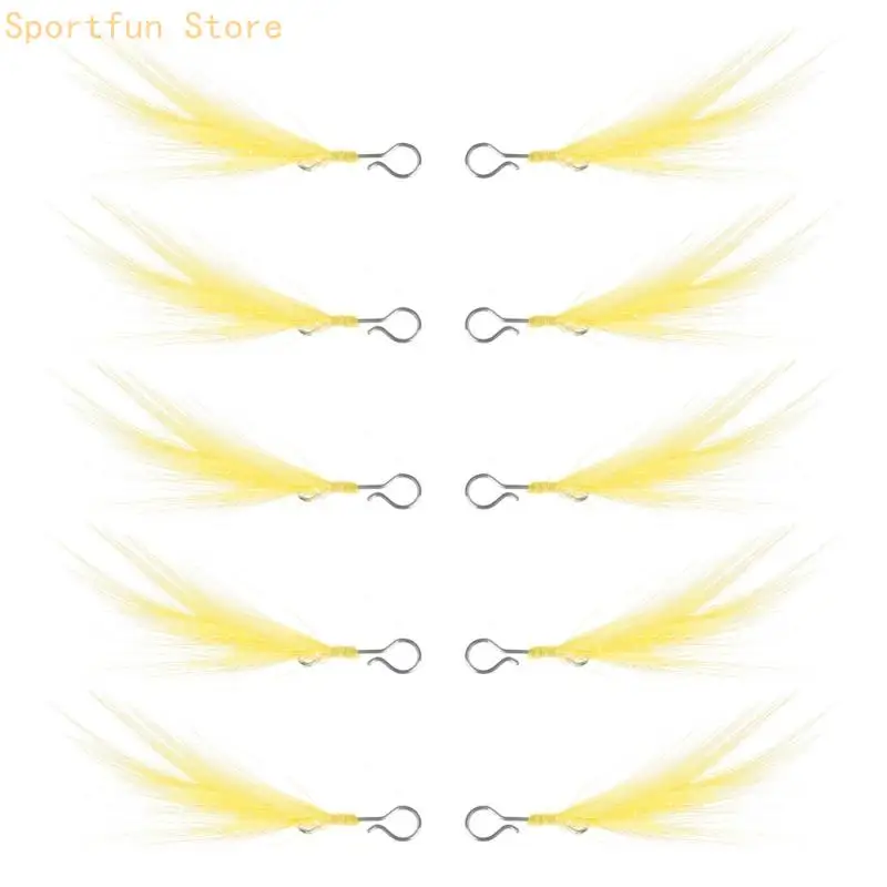 10Pc Detachable Fishing Baits Lure Fishing Equipment Pendant X7JD