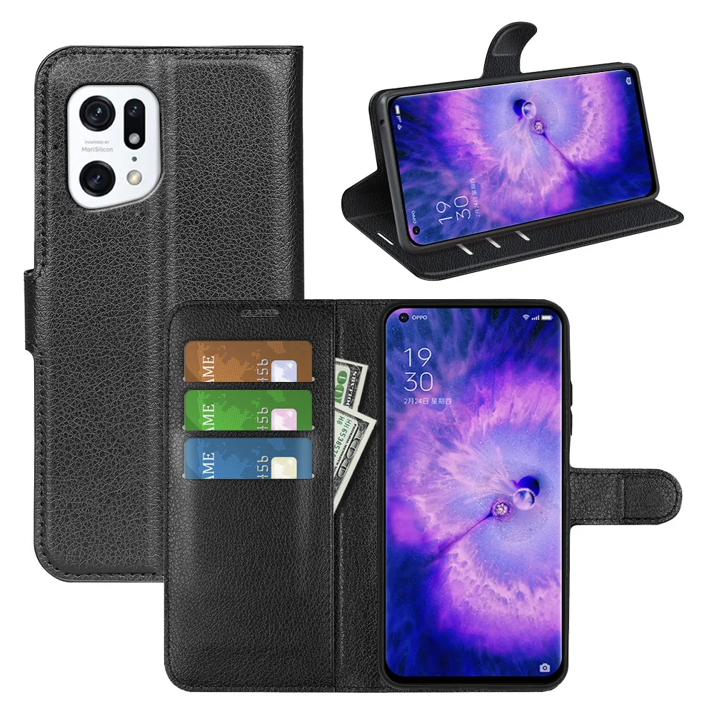 

Wallet Cases For OPPO Find X5 Case Magnetic Closure Book Flip Cover For OPPO Find X5 Leather Card Holder Phone Bags