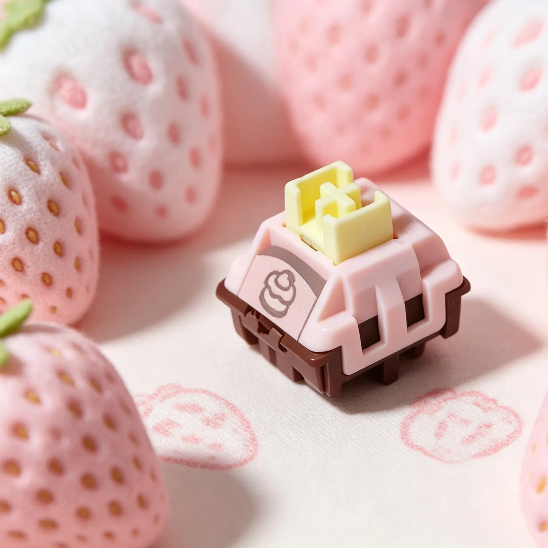 Berry Cheese Switch Silent Linear Pre-Lubed 5 Pins HotSwap POM Stem WingTree Switches For Mx Mechanical Keyboard 기계식 키보드 축