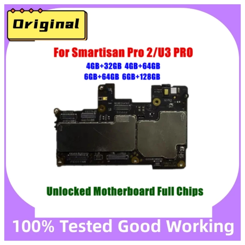 

Unlocked Main Mobile Board Mainboard Motherboard With Chips Circuits Flex Cable For Smartisan Pro2 Pro 2 / U3 PRO