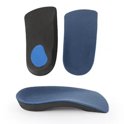 1Pair 3/4 Orthotic Shoe Inserts for Plantar Fasciitis, Foot Arch and Heel Pain Relief, Cup Support for Walking Running Exercise