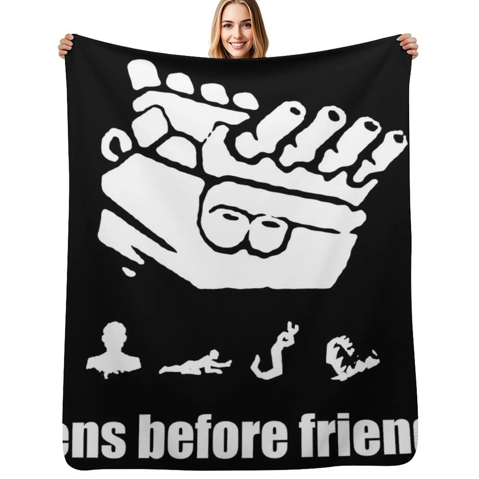 Gens Before Friends! Throw Blanket Thins Quilt decorative Soft anime Thermal Blankets