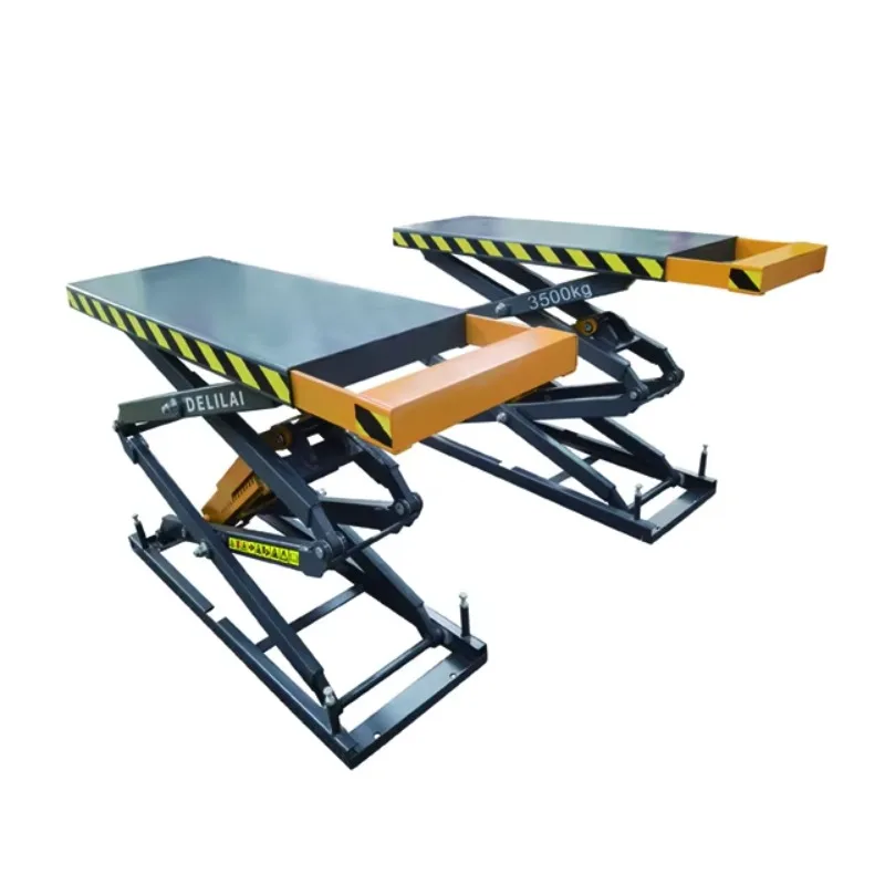 Customize Available 3.5T Auto Mobile In Ground Hydraulic Mini Scissor Car Lift