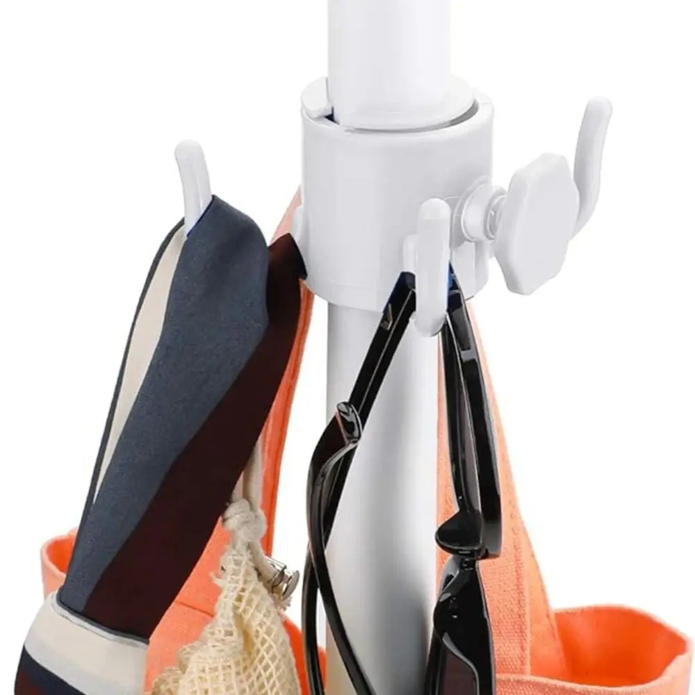 

Крючки для пляжного зонта на открытом воздухе, вешалка, компактный универсальный держатель для хранения солнечных зонтов, износостойкий, полезный, четырехугольный крючок