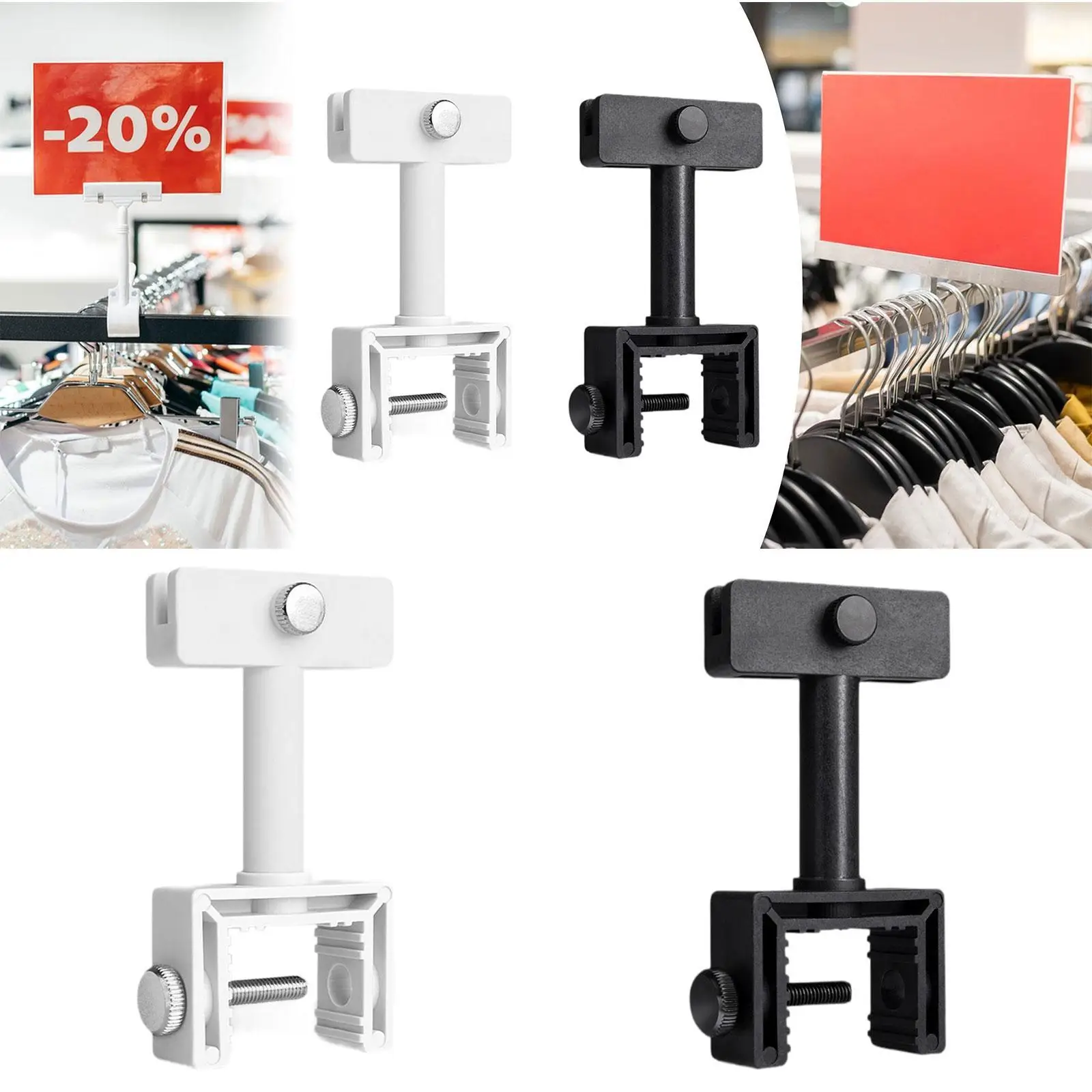 علامات حامل المشبك علامات البضائع القوية لمعرض سوبر ماركت المتجر #4