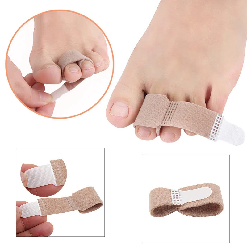 1pcs Toe Separator Splint Toe Hallux Valgus Corrector Bandage Wraps Finger Straightener Foot Stretcher Care Tool