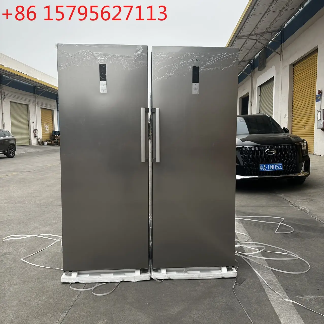 Vertical full freezer air-cooled frequency conversion frost-free door body can be interchanged left and right