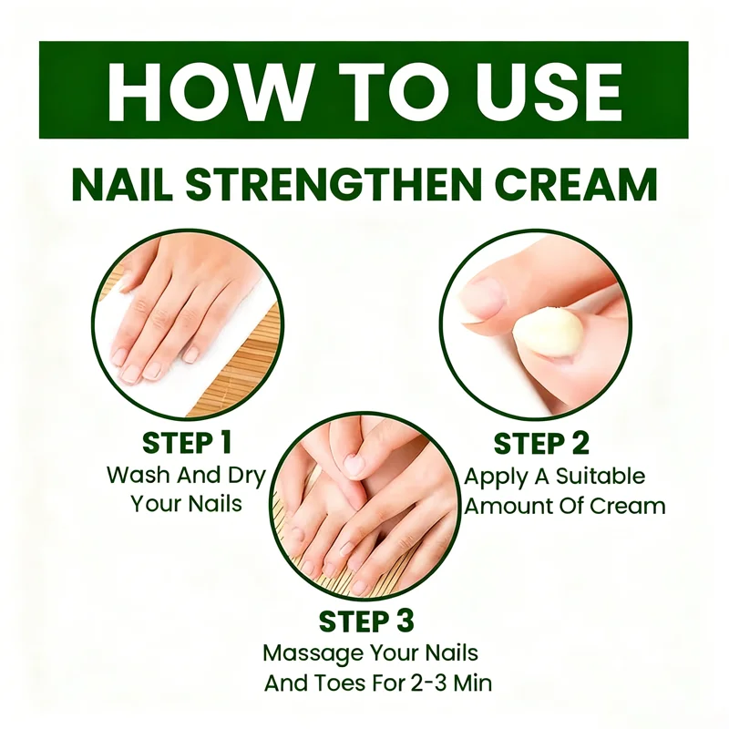 Day & Night Nail Strengthening Cream with Hyaluronic Acid & Urea - Effectively Moisturizes, Nourishes & Protects Nails & Skin.